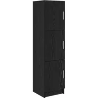 VidaXL Schwarzes Eichen-Sideboard Schwarze Eiche MDF und Holzfurnier