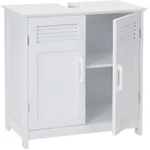 Mendler Waschbeckenunterschrank HWC-A85, Badschrank 60x60x30cm ~ weiß
