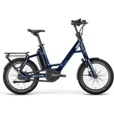 QIO E-Kompaktrad "EINS AP-8 Night Line" 20" beryl blue Leerlauf | 48 cm