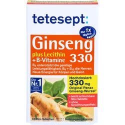 Tetesept Ginseng 330 Plus Lecithin + B-Vitamine 30 ST