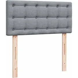 vidaXL Boxspringbett 100 x 200 cm Hellgrau