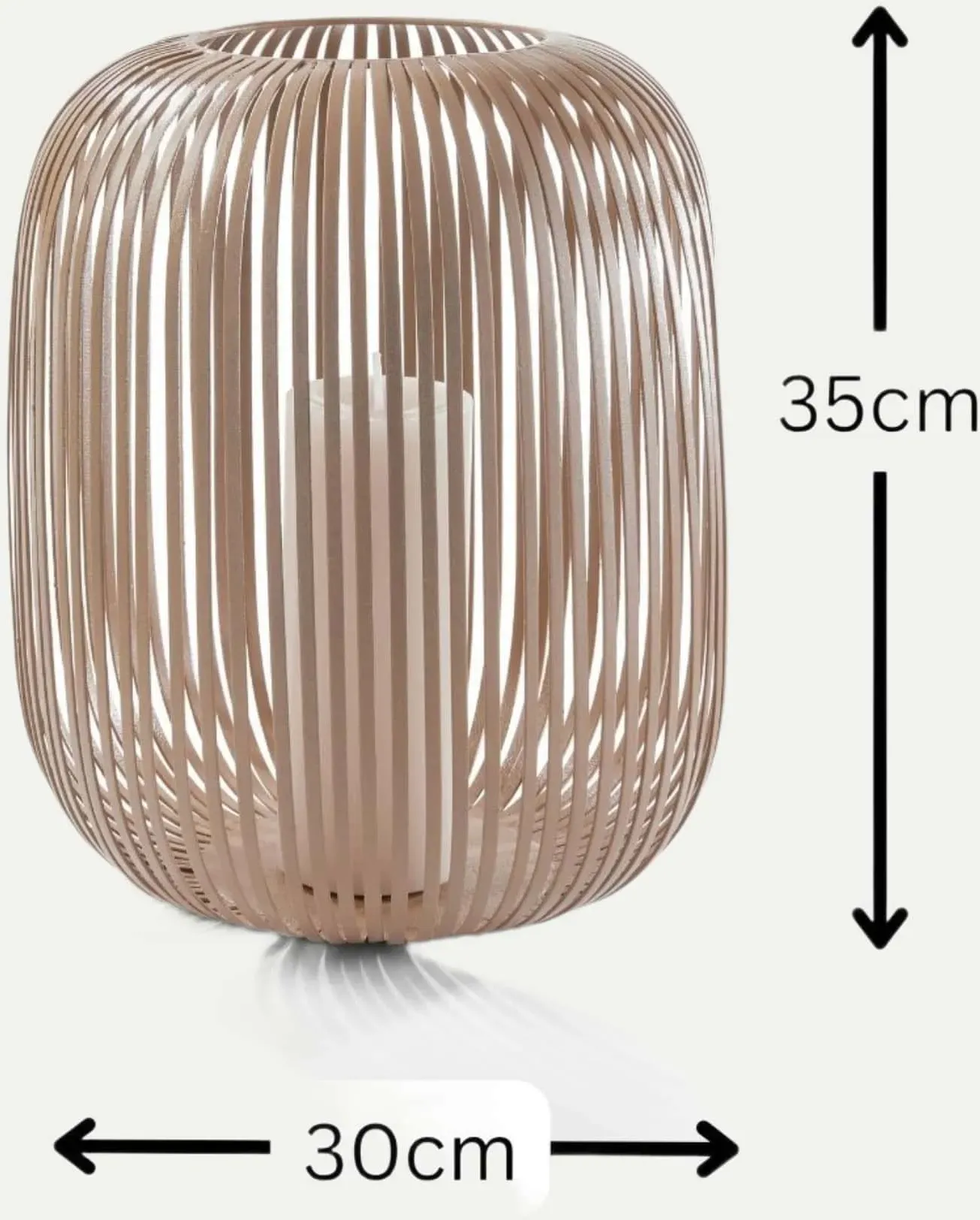 Laterne M Lig Beige