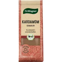 BioWagner - Bio Kardamom gemahlen | verfeinert süße Desserts, asiatisch oder orientalische Rezepte | naturbelassene Bio-Zutaten | recyclebare Verpackung | 20 g