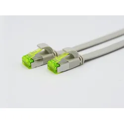 Helos ultra flaches Patchkabel U/FTP Cat 6a grau 10,0m