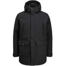 JACK & JONES Finn Softshell Parka, Black, M