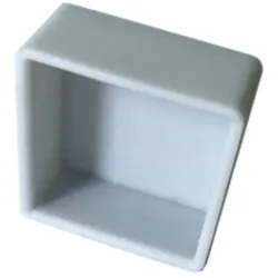 Endkappe silber/grau, EPDM, 40x40x20mm