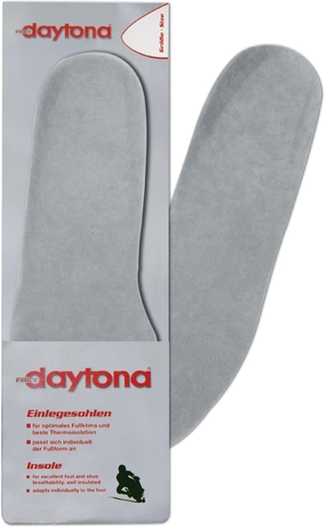 Daytona Fußform Einlegesohlen, grau, Größe 50 für Männer