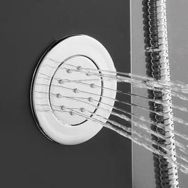 Auralum Duschsystem Duschpaneel Duschsäulen aus rostfreiem Edelstahl mit LED Temperaturanzeige