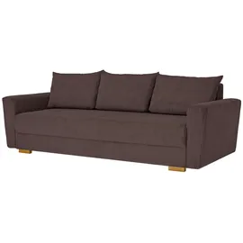 Home Affaire 3-Sitzer HOME AFFAIRE "MAGHERA 230 cm - OTTO. Verlässliche Qualität.", braun, B:230cm H:79cm T:92,5cm, 100% Polyester, Sofas, Schlafsofa, Bettkasten, pflegeleicht