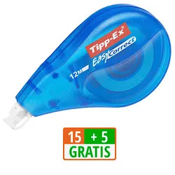 15 + 5 GRATIS: 15 Tipp-Ex Korrekturroller Easy Correct 4,2 mm + GRATIS 5 St.