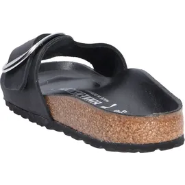 Birkenstock Madrid Big Buckle Nubukleder geölt schmal schwarz 35