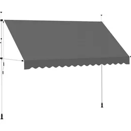 vidaXL Einziehbare Markise 350 cm anthrazit
