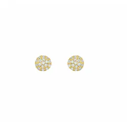 Paar Ohrhänger ADELIA ́S "Damen Goldschmuck", gold, Ohrringe, Damen, Damen, Gelbgold 585, mit Zirkonia Goldschmuck für Damen