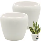 KOTARBAU Blumentopf Ø 13,5 x 14 cm Weiß