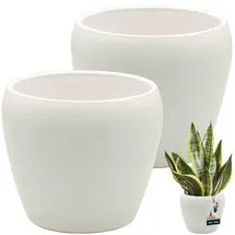 KOTARBAU Blumentopf Ø 13,5 x 14 cm Weiß