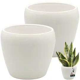 KOTARBAU Blumentopf Ø 13,5 x 14 cm Weiß