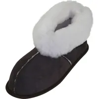Hausschuhe aus Lammfell in 5 Farben - Dunkelbraun - 39