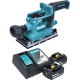 Makita DBO 380 RG Akku Schwingschleifer 18 V 93 x 185 mm Brushless + 2x Akku 6,0 Ah + Ladegerät