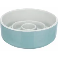 Trixie Slow Feeding Napf, Keramik, 0,45 l/ø 14 cm, grey/blue