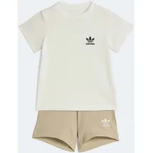 adidas Originals Trainingsanzug TEE SET (2-tlg), für Babys, 2-teilig, aus Baumwolle beige 98 EU