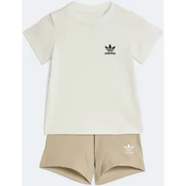 adidas Originals Trainingsanzug TEE SET (2-tlg), für Babys, 2-teilig, aus Baumwolle beige 98 EU