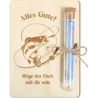 BOFUNX Geldgeschenke Verpackung für Angler Geschenk mit Reagenzgläser Lustige Angler Geschenke Geldgeschenk aus Holz für Damen Herren Weihnachten Geburtstag
