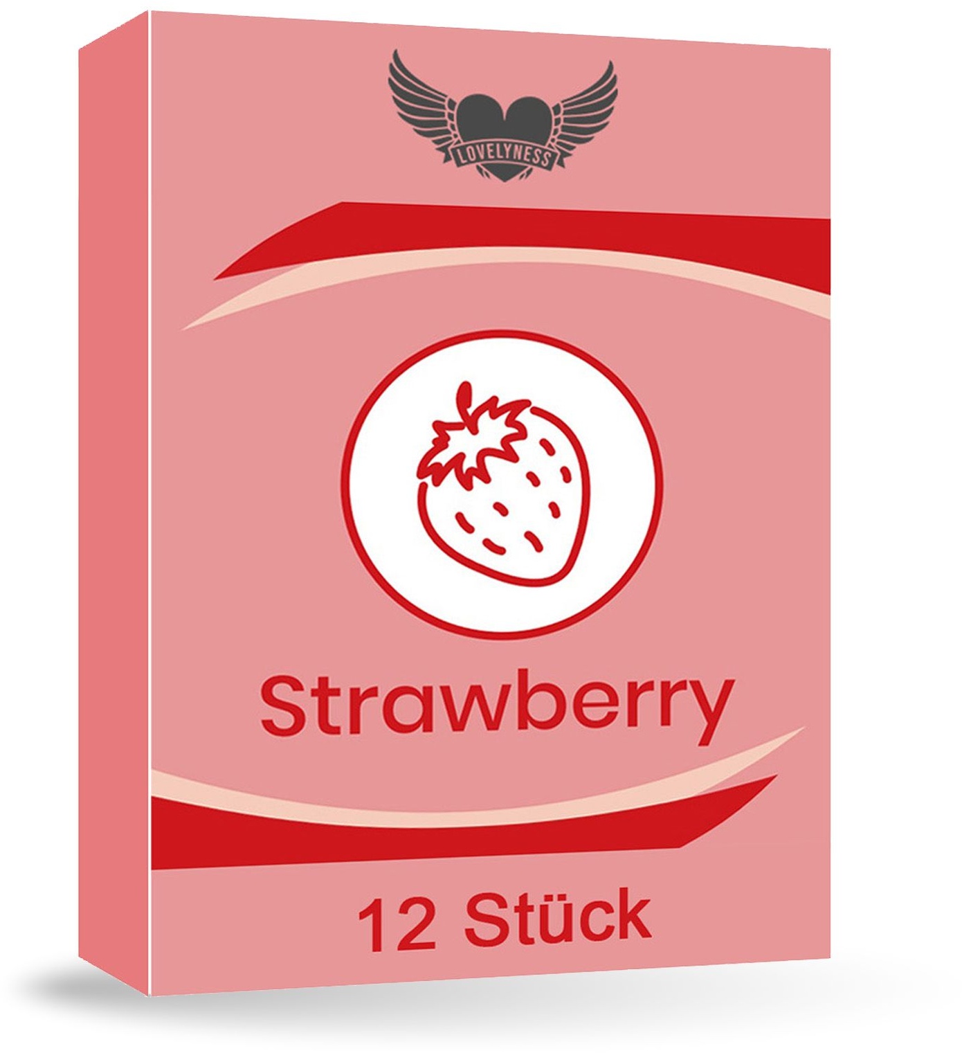 Lovelyness - Kondome mit Geschmack Erdbeere 12 St
