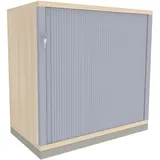 FM Büromöbel Rollladenschrank Stahl 80,0 x 44,2 x 78,1 cm braun