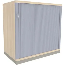 FM Büromöbel Rollladenschrank Stahl 80,0 x 44,2 x 78,1 cm braun
