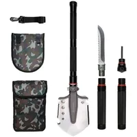 Dönges Multifunktionaler Klappspaten All-in-One, in Camouflage Tasche,