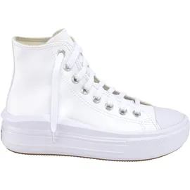 Converse CHUCK TAYLOR ALL STAR MOVE PLATFORM LEATHER in Weiss,
