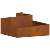 VidaXL Pflanzkübel 80x80x50 cm Wetterfester Stahl