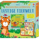 Usborne Publishing Mein buntes Memo und Bilderlotto: Lustige Tierwelt