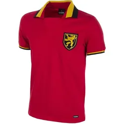 Belgien 1960's Retro Fußball Trikot ROT XS