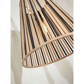 Good & Mojo Good&Mojo, Hängeleuchte Merapi Pendelleuchte konisch, natur/schwarz - 30 cm,