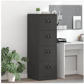 vidaXL Aktenschrank 44 x 50 x 106,5 cm Schwarz
