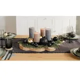 Adventskranz Holz  (Durchmesser: 55 cm, Holz, Braun)