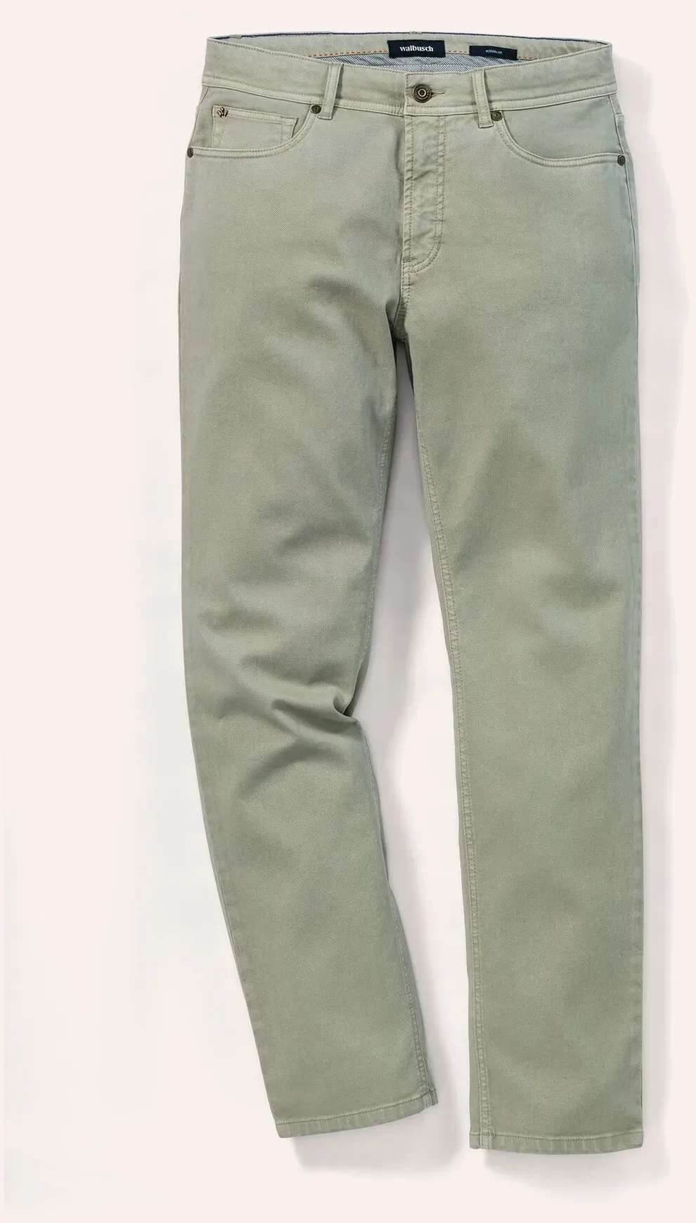 Walbusch Herren Ganzjahres Five-Pocket Grün