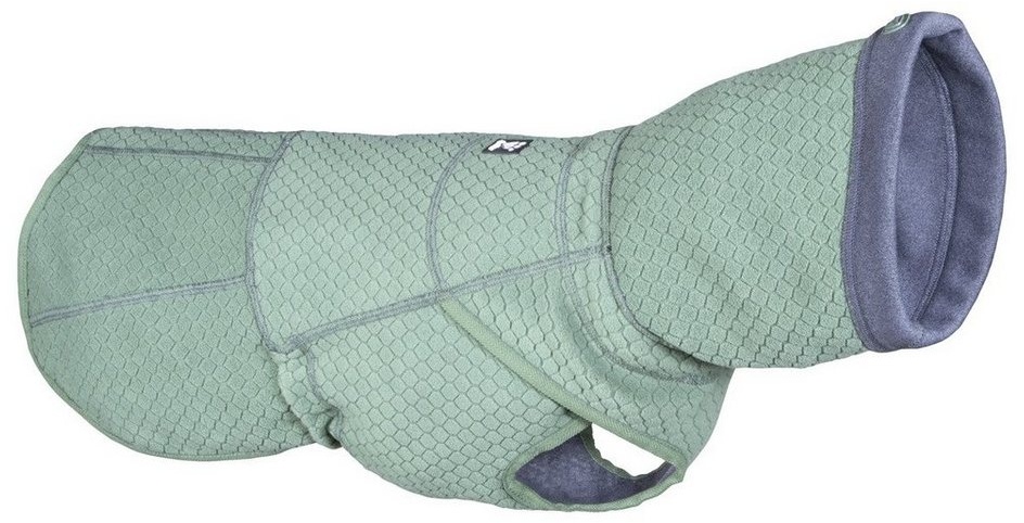 HURTTA Hundepullover Razzle-Dazzle Midlayer Pullover dunkelgrau-hellgrün Größe: 25 / Rückenlänge: 22-27 cm / Halsumfang: 20-25 cm / Brustumfang: 30-40 cm
