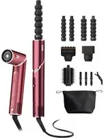 Shark FlexStyle 5-in-1 Haarstyler & -trockner mit Haarklammern und Aufbewahrungstasche in Dunkelrosa | HD456CREU | von SharkNinja