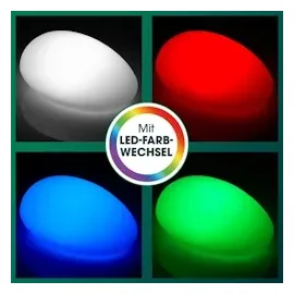 EasyMaxx 07811 07811 Solar-Dekoleuchte Stein flach 3,7V weiß