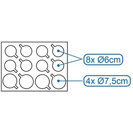 PRO PLUS ProPlus 761472 Tassenhalter aus weichem Schaum für Gläser und Tassen Höhe 60mm