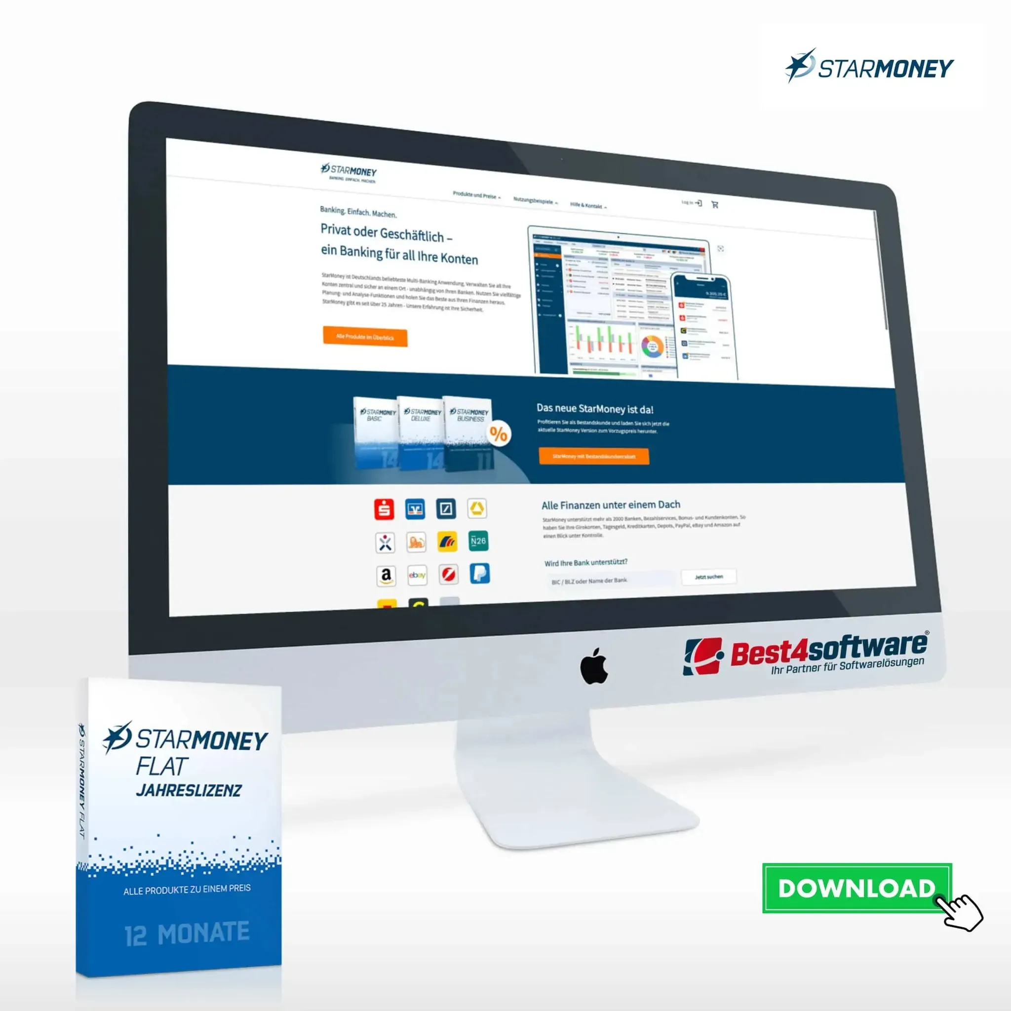 StarMoney 14 Flat Jahreslizenz inkl. Premiumsupport