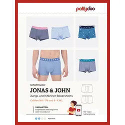 Pattydoo Papierschnittmuster Boxershorts John