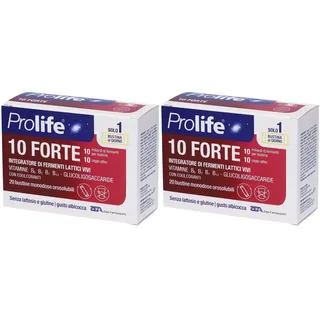 Prolife 10 Forte Bustine Orosolubili Set da 2 2x10 pz Bustina