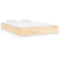 VidaXL Massivholzbett ohne Matratze 160x200 cm