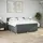 vidaXL Boxspringbett 180 x 200 cm Dunkelgrau