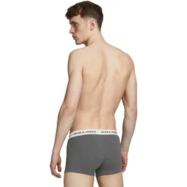 JACK & JONES JACSOLID Trunks blau/grau/schwarz/weiß XXL 12er Pack