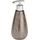 Wenko Seifenspender Marrakesh, nachfüllbar, für ca. 400 ml Flüssigseife, aus hochwertiger Keramik Versehen mit Einer eingearbeiteten Glanzstruktur im orientalischen Design, Ø 8 x 18,6 cm, Braun