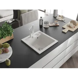 Mexen Vito 1-Becken-Granit-Spüle mit Mischbatterie Rita, Weiß - 6503-20-670300-20 - Weiß